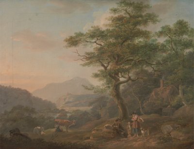 Un paysage avec des figures - Nicholas Pocock
