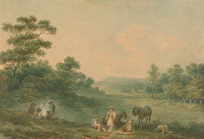 Paysage avec gitans - Nicholas Pocock