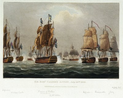 La manœuvre navale de Sir Robert Calder (1745-1818) - Nicholas Pocock