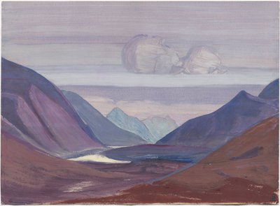 Rivière Chandra, étude, 1931 - Nicholas Roerich