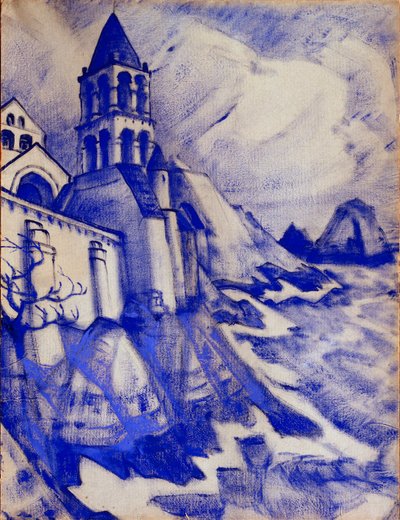 Décor Préparatoire pour la Pièce "La Princesse Maleine" de Maurice Maeterlinck, 1913 - Nicholas Roerich