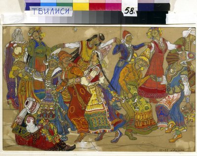 Dessin préparatoire pour "Peer Gynt" par Henrik Ibsen - Nicholas Roerich