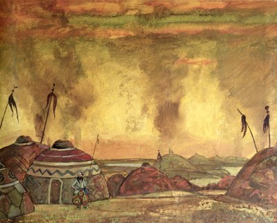 Décor de scène pour Alexandre Borodine - Nicholas Roerich