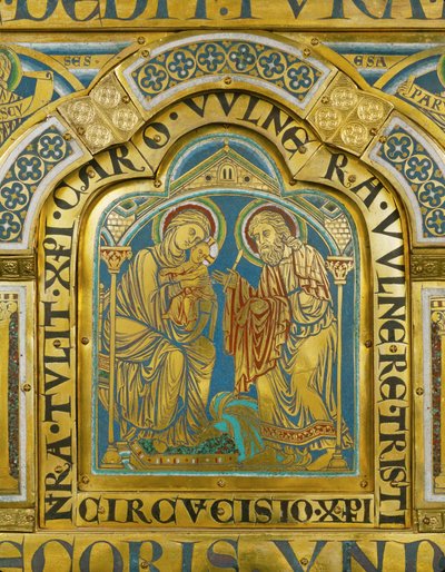 La circoncision de Jésus ... (émail sur cuivre doré) - Nicholas of Verdun