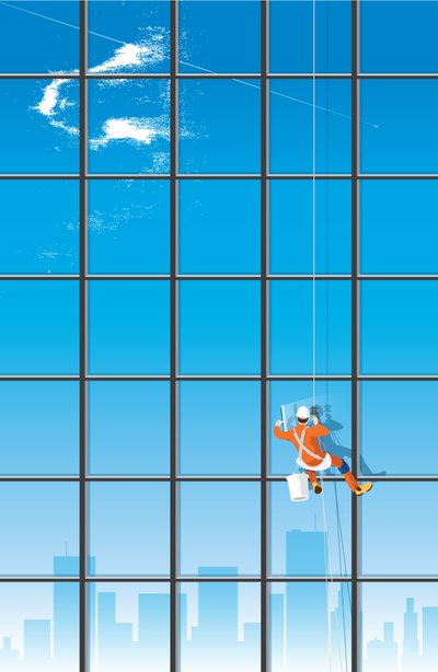 Le laveur de vitres, 2016 (numérique) - Nick Diggory