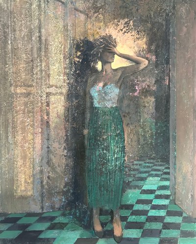 Bombshell, 2022-23 (huile sur carton) - Nick Williams