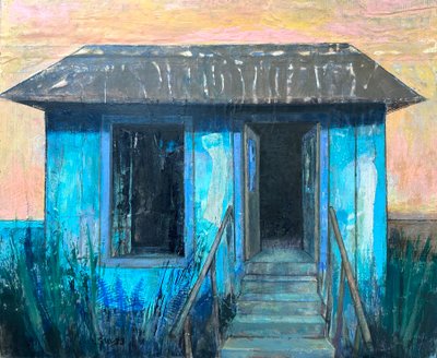 Scène de crime, 2020-23 (huile sur carton) - Nick Williams