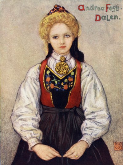 Norvège : Fille de la campagne de Dalen - Nico Jungman