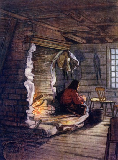 Norvège : Préparation du dîner, intérieur d