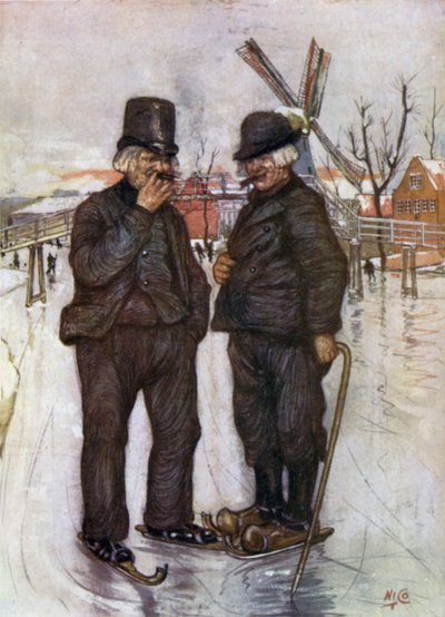 Vieux Hollandais sur des patins - Nico Jungman