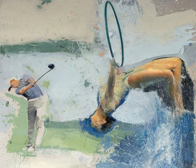 Golfeur avec plongeur et cerceau, 2023 - Nicola Pucci