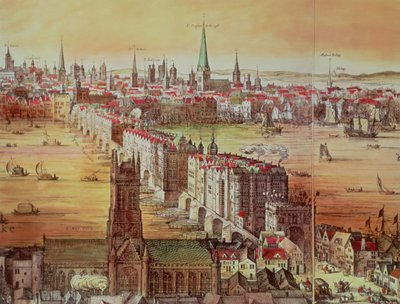 Vieux pont de Londres, détail de 