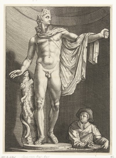 Apollon du Belvédère (Drie antieke beelden te Rome naar Goltzius) - Nicolaes de Bruyn