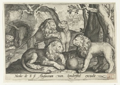 Lions - Nicolaes de Bruyn