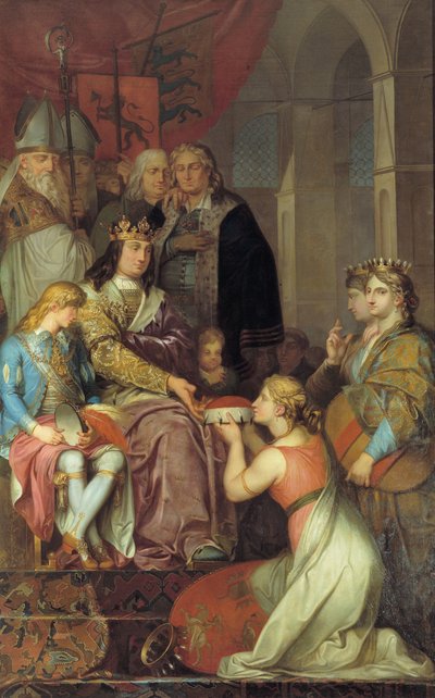 Christian I proclamant le Holstein comme duché en 1474 - Nicolai Abildgaard