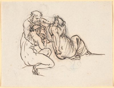 Loth et ses filles - Nicolai Abildgaard