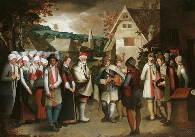 Une procession de mariage à travers une ville - Nicolas Baullery