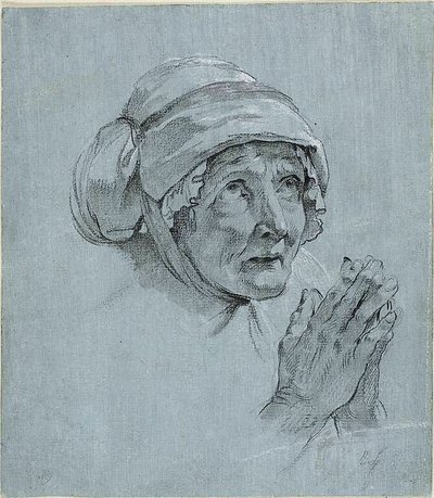 Étude de la tête et des mains d