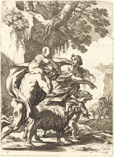 Faune et Bacchante avec un Enfant - Nicolas Chapron