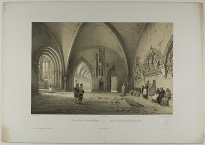 Vue du cloître de la cathédrale de Mayence, deuxième planche de l