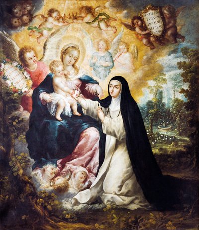 Mariage mystique de Sainte Rose de Lima - Nicolás Correa