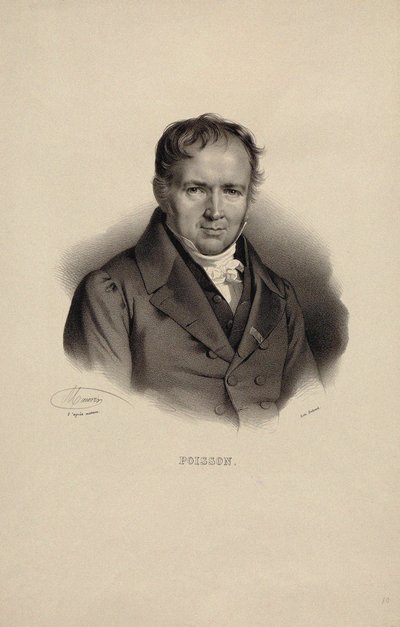 Portrait de Siméon Denis Poisson 1781-1840 - Nicolas Eustache Maurin