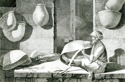 Fabricant de nattes et tresseur de paniers - Nicolas Jacques (after) Conte