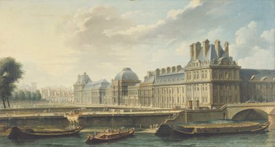 Le Palais des Tuileries, vu du quai d