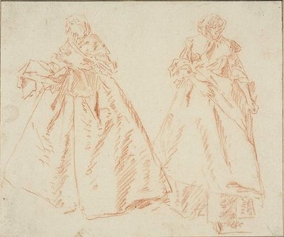 Deux femmes debout - Nicolas Lancret