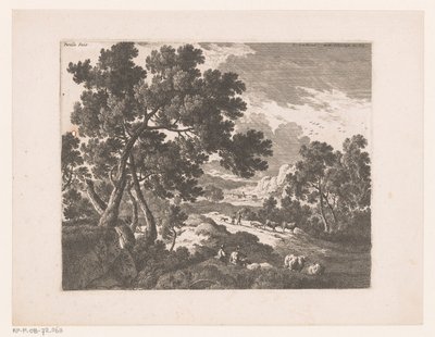 Paysage avec des bergers - Nicolas Perelle