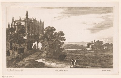 Paysage avec cathédrale - Nicolas Perelle