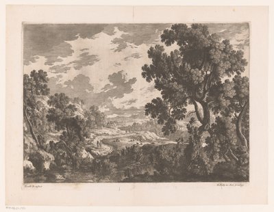 Paysage fluvial avec chemin sinueux - Nicolas Perelle