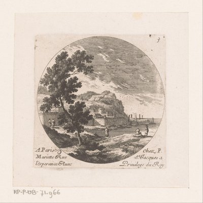 Ville fortifiée au bord de la mer - Nicolas Perelle