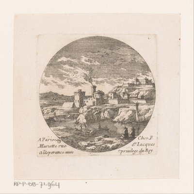 Ville fortifiée avec une tour - Nicolas Perelle