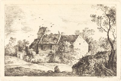 Maison avec pigeonnier dans un paysage vallonné - Nicolas Perignon
