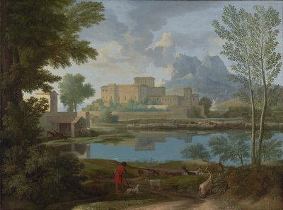 Un Tem[p]s calme et serein (Landscape with a Calm) - Nicolas Poussin