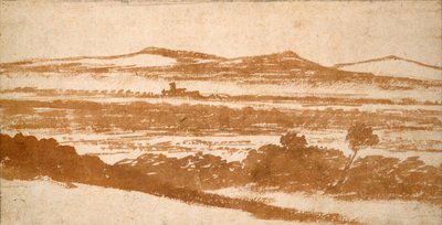 Vue à travers une vallée vers des collines lointaines, début du 16e siècle - Nicolas Poussin