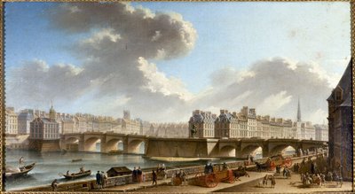 Pont Neuf et vues de la ville depuis le quai de Conti - Nicolas Raguenet