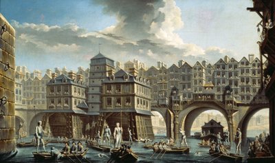 Le concours des bateliers devant le Pont Neuf, Paris - Nicolas Raguenet