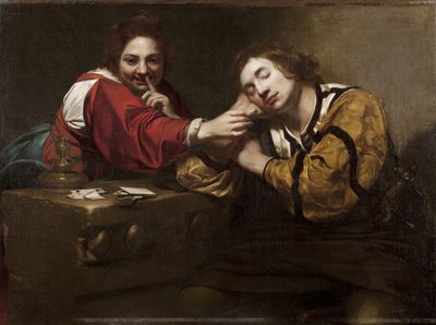 Dormeur réveillé par une jeune femme avec une mèche allumée - Nicolas Regnier