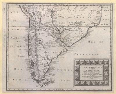 LE PARAGUAYR. LE CHILI. LA TERRE, et LES ISLES MAGELLANICQUES. : Tirées de diverses Relations. / Par N. SANSON d
