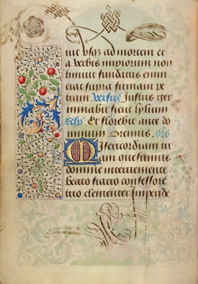 Page de texte décorée - Nicolas Spierinc