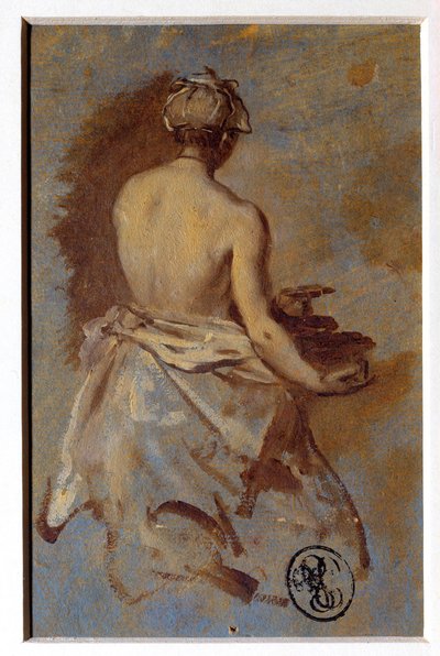Étude de femme de dos - Nicolas Vleughels
