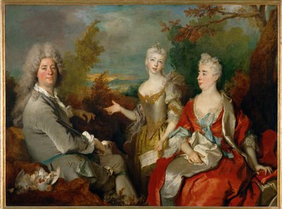 Portrait de famille ... - Nicolas de (workshop) Largilliere