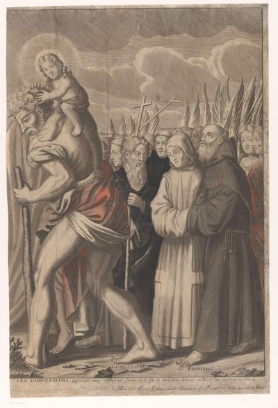 Triomphe du Christ avec des figures de l
