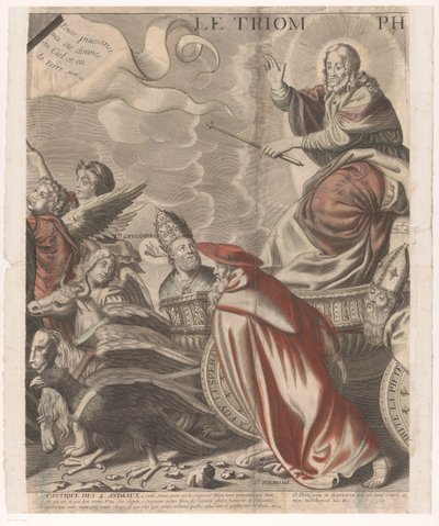 Triomphe du Christ avec des figures de l