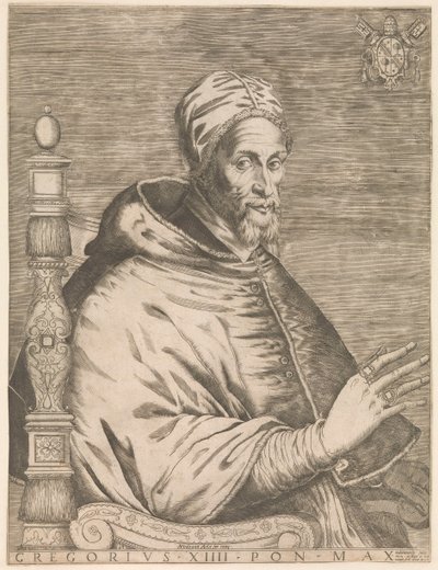 Portrait du pape Grégoire XIV, assis - Nicolaus van Aelst (attributed to)