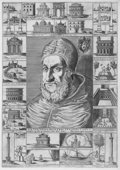Portrait de Sixte V - Nicolaus van Aelst