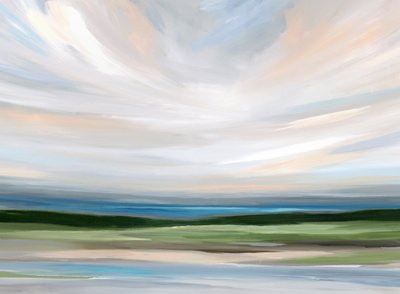Paysage abstrait serein - Nicole Walsh