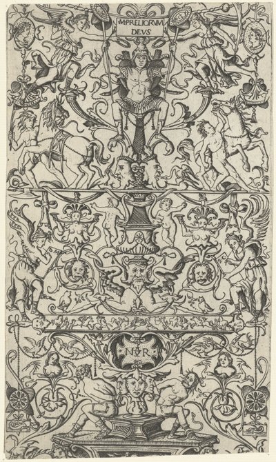 Fragment de panneau ornemental avec Mars - Nicoletto da Modena